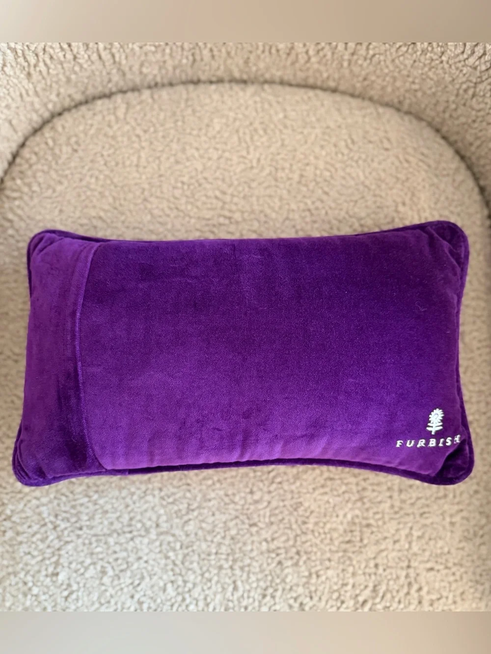 Furbish Studio “Why Go Big When You Can Go Home” Needlepoint Pillow